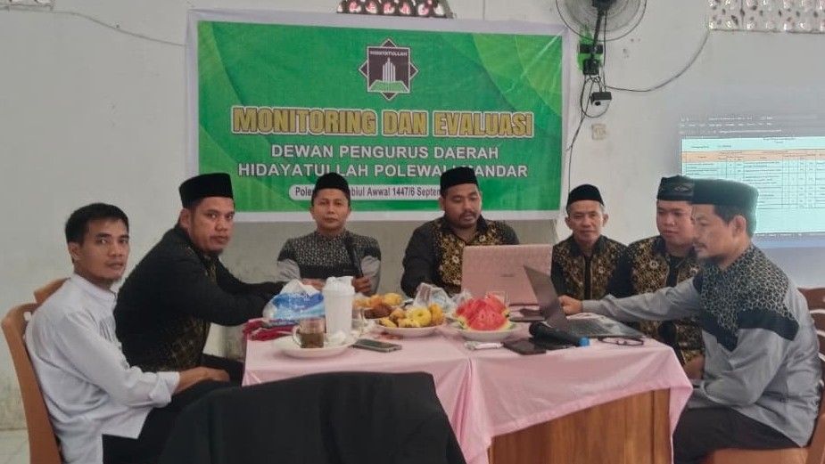 DPD Hidayatullah Polman Gelar Monev, Fokus pada Pembenahan SDM dan Tertib Manajemen