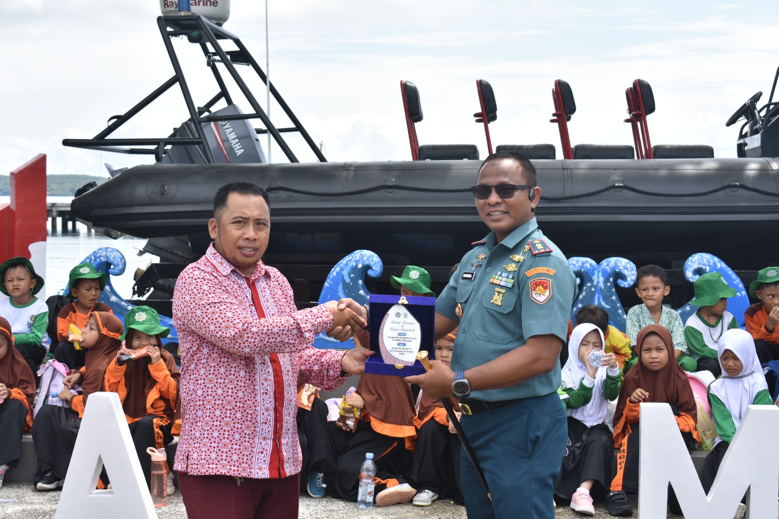 Kunjungi Lanal Mamuju, Siswa SD Integral Al Furqan Dikenalkan Kemaritiman 