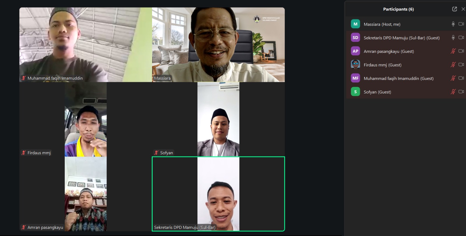 Sekretaris Hidayatullah Sulbar Perkuat Sistem Koordinasi